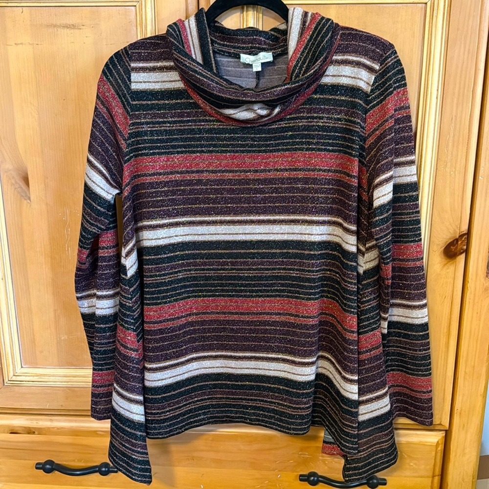 Chenault Lightweight Shimmer Top